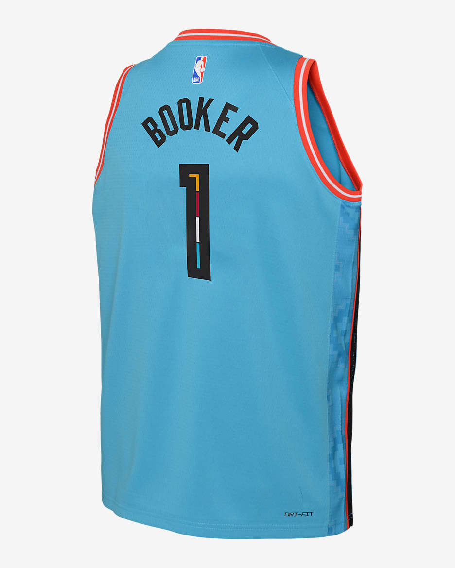 Devin Booker Phoenix Suns City Edition Big Kids Boys NBA Swingman Jersey. Nike